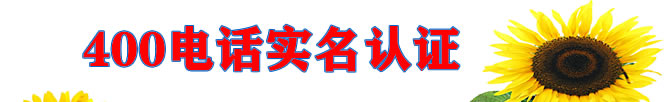 400電話，實名認證