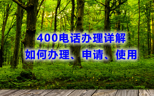 400電話辦理詳解，如何辦理申請(qǐng)使用
